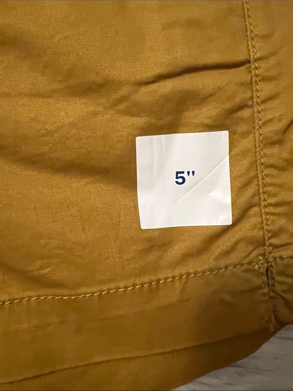 Old Navy Women's 5" Chino Shorts in Mustard Brown - Picture 4 of 8